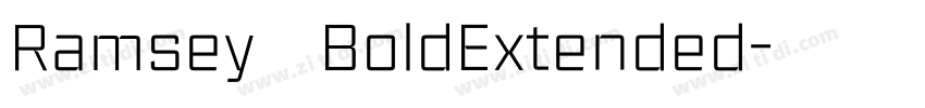 Ramsey BoldExtended字体转换